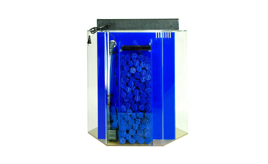 ADVANCE AQUA TANKS Clear for Life Acrylic Hexagon UniQuarium Aquarium - 35 Gallon