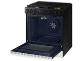 SAMSUNG Bespoke 6.0 cu. ft. Smart Slide-In Gas Range with Air Sous Vide & Air Fry in White Glass - NSG6DB850012-KT