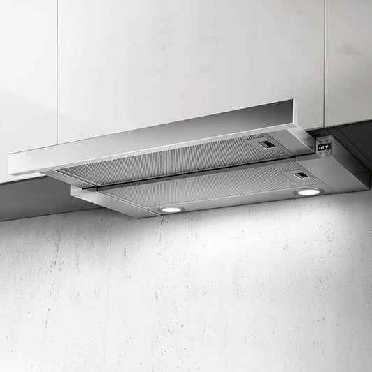 Elica - TT - Comfort - 23 9/16" W x 18" D x 1 9/16" H, Stainless - UNDERCABINET HOODS - ETT424S1
