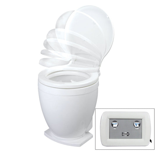 Jabsco Lite Flush Electric 12V Toilet w/Control Panel [58500-1012] - CWR-37221