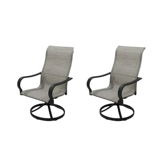 Four Season Courtyard Palermo Sling Swivel Rocker Outdoor Lounge Chair, 2 Pack - 405156