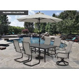 Four Season Courtyard Palermo Sling Swivel Rocker Outdoor Lounge Chair, 2 Pack - 405156
