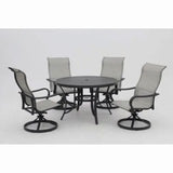 Four Season Courtyard Palermo Sling Swivel Rocker Outdoor Lounge Chair, 2 Pack - 405156