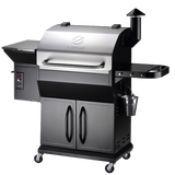 Z Grills 1000D3E Pellet Grill & Smoker with PID Controller 1000D3E - STAINLESS STEEL - ZPG-1000D3E