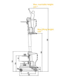 Tory Carrier  High-Powered Stand Driving Mini Picker 330 lbs. Capacity New - MOP