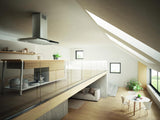 Elica - STONEY ISLAND - Techne Plus - 36" W x 27" D x 5" H, 600 CFM, Stainless - Island Hoods - ESI636SS