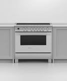 FISHER & PAYKEL OR36SCI6X1 Induction Range, 36", 5 Zones with SmartZone, Self-cleaning - OR36SCI6X1-KT