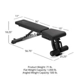 Titan fitness Elite Series Adjustable FID Bench - 401912