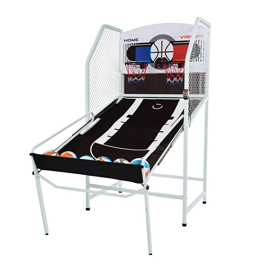 Rally and Roar 2 Player Foldable Arcade Cage Basketball Game with LED Scorer - 405067