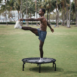 JumpSport 550 PRO CE Workout Rebounder for Adults, 44" Fitness Trampoline, Black - 414166