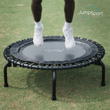 JumpSport 550 PRO CE Workout Rebounder for Adults, 44" Fitness Trampoline, Black - 414166