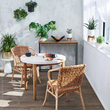 texxture 2 Pack Lilas Woven Rattan Bistro Chairs for Home Furniture, Natural - 414543