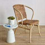 texxture 2 Pack Lilas Woven Rattan Bistro Chairs for Home Furniture, Natural - 414543