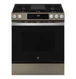 GE APPLIANCES GGS600AVES GE(R) 30" Slide-In Front-Control Convection Gas Range with No Preheat Air Fry and EasyWash(TM) Oven Tray - GGS600AVES-KT