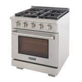 Kucht Professional 30" 4.2 cu. ft. Natural Gas Range in Stainless Steel with True Simmer Burners -KFX3000X-S