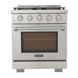 Kucht Professional 30" 4.2 cu. ft. Natural Gas Range in Stainless Steel with True Simmer Burners -KFX3000X-S