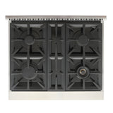 Kucht Professional 30" 4.2 cu. ft. Natural Gas Range in Olive Green with True Simmer Burners - KFX3000X-G