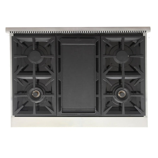Kucht Professional 36" 5.2 cu. ft. Natural Gas Range in White with True Simmer Burners - KFX3600X-W