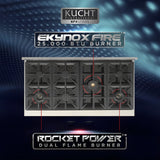 Kucht Professional 48" 6.7 cu. ft. Natural Gas Range in Stainless Steel with True Simmer Burners - KFX4800X-S