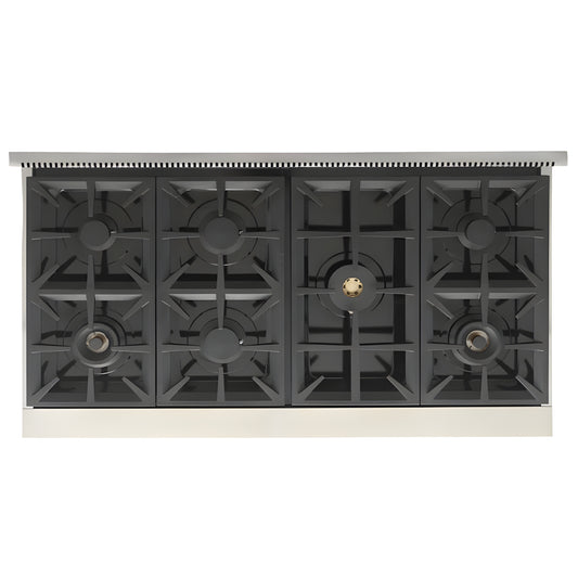 Kucht Professional 48" 6.7 cu. ft. Natural Gas Range in Black with Silver Accents - KFX480-BK
