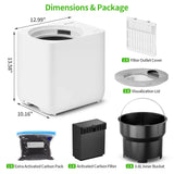 Airmsen Smart Electric Composter for Kitchen, 3.8L Indoor Compost Bin with DC Motor - E4061822988