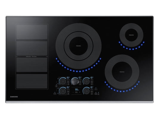 SAMSUNG 36" Smart Induction Cooktop in Stainless Steel - NZ36K7880US-KT