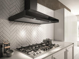 Elica - VARNA BLACK - Techne - 36" W x 19 11/16" D x 10 1/4" H, Black Stainless & Black Glass - Wall Mount Hoods - EVR636BL