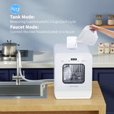 Airmsen Portable Countertop Dishwasher with Built-in Water Tank, 3 Place Settings - E4042741168