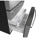 GE PJE23BYWFS Profile 23.2 Cu. Ft. Smart Counter-Depth 4-Door French-Door Refrigerator, Dual-Dispense AutoFill – PJE23BYWFS-KT