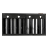 Kucht Professional 48" Under Cabinet Range Hood 1,200 CFM in Titanium Stainless Steel - KRH483A