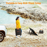 GRECELL Portable Power Station 500W with Portable Solar Panel - DYCNX0001AGEM-MXUS+DYZDB0001AGE