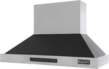 Kucht Professional 48" Wall Mount Range Hood 1,200 CFM in Black - KRH4815-K