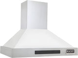 Kucht Professional 36" Wall Mount Range Hood 900 CFM in White - KRH3615-W