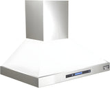 Kucht Professional 36" Wall Mount Range Hood 900 CFM in White - KRH3615-W