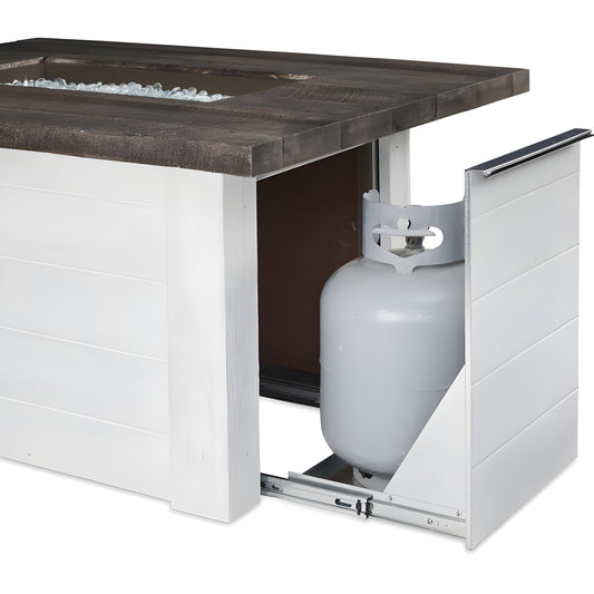 The Outdoor GreatRoom Outdoor GreatRoom: Alcott Rectangular Gas Fire Pit Table - ALC-1224