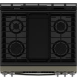 GE APPLIANCES GGS600AVES GE(R) 30" Slide-In Front-Control Convection Gas Range with No Preheat Air Fry and EasyWash(TM) Oven Tray - GGS600AVES-KT