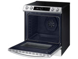 SAMSUNG Bespoke Smart Slide-in Electric Range 6.3 cu. ft. with Smart Dial & Air Fry in White Glass - NE63BB871112AA-KT
