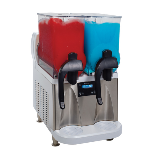 Bunn 58000.0002 Ultra NX Two Bowl Frozen Beverage Dispenser White & Stainless - BU580000002
