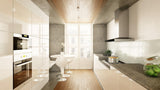 Elica - LUGANO - Techne - 30" W x 19 11/16" D x 5" H, Stainless & Black Glass - Wall Mount Hoods - ELG630S3