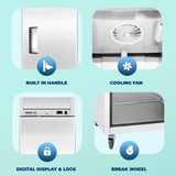 Frigos 27" Reach-In Refrigerator, Solid Single Door, 21 Cu Ft - FG-RF-1D
