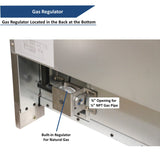 Combo Awoco 36” Freestanding 6 Burners Range with 36'' RH-WT-36 Wall Mount Range Hood - JK36A1-T-NG+RH-WT-36