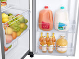 SAMSUNG 26.7 cu. ft. Large Capacity Side-by-Side Refrigerator with Touch Screen Family Hub™ in Stainless Steel - RS27T5561SR-KT