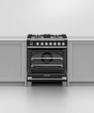 FISHER & PAYKEL OR30SCG6B1 Dual Fuel Range, 30", 4 Burners, Self-cleaning - OR30SCG6B1-KT
