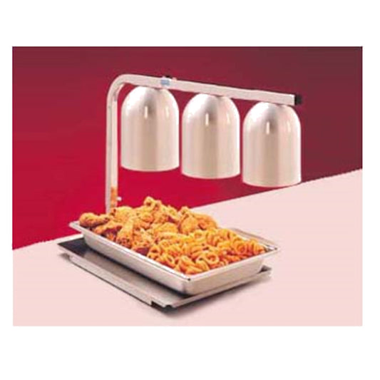 Nemco 6000A-3 750 Watt Freestanding Infrared Heat Lamp with 3 White Bulbs - NE6000A3
