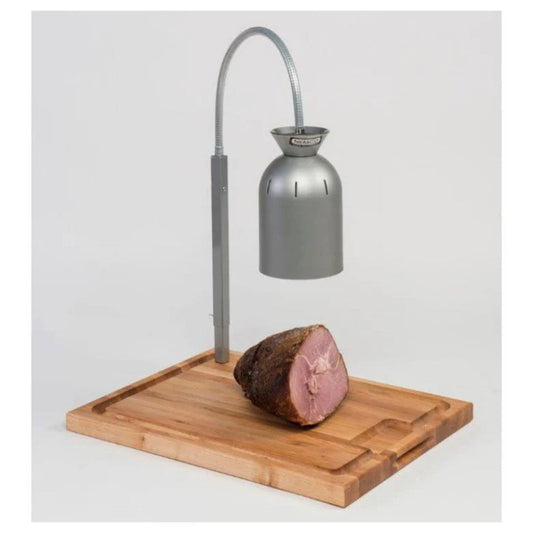 Nemco 6016 250 Watt Carving Station with Wooden Cutting Board - NE6016