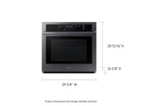 SAMSUNG NV51T5511SG 30" Smart Single Wall Oven in Black Stainless Steel - NV51T5511SG-KT