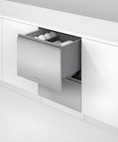 FISHER & PAYKEL DD24DT4NX9 Built-under Double DishDrawer Dishwasher, Tall, Sanitize - DD24DT4NX9-KT