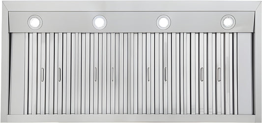 Kucht Professional 48" Wall Mount Range Hood 1,200 CFM in Red - KRH4815-R
