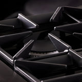 Kucht Gemstone Professional 36" 5.2 cu. ft. Dual Fuel Range in Titanium Stainless Steel with Gold Accents - KED364