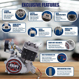 Tracer 26 Inch Men's Ace Beach Cruiser + BBR Tuning 2-Stroke Engine - STK-BEK80-S + MB-TOUCH-M-MBK